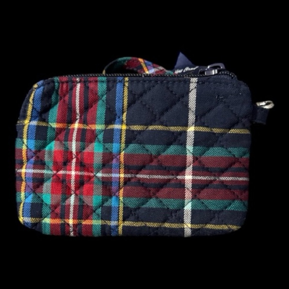 Vera Bradley Plaid Scottish Terrier Wristlet Wallet Card Holder - Picture 3 of 4
